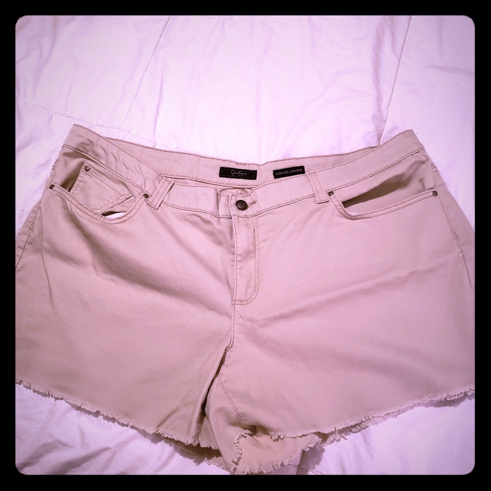 Jessica Simpson Forever Low rise plus size shorts